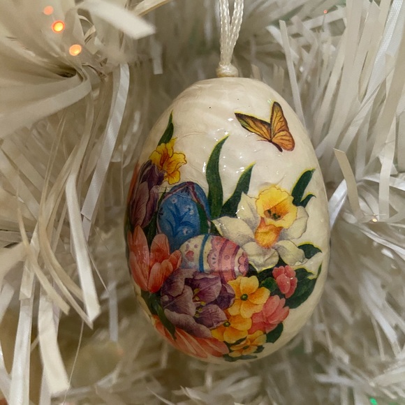 Set 7 Vintage Spring Egg Ornaments - Picture 7 of 14